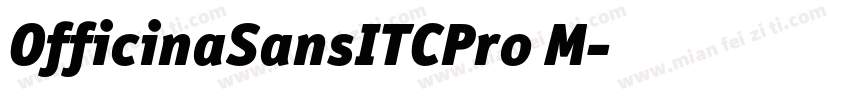 OfficinaSansITCPro M字体转换